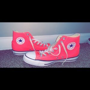 Pink High Top Converse